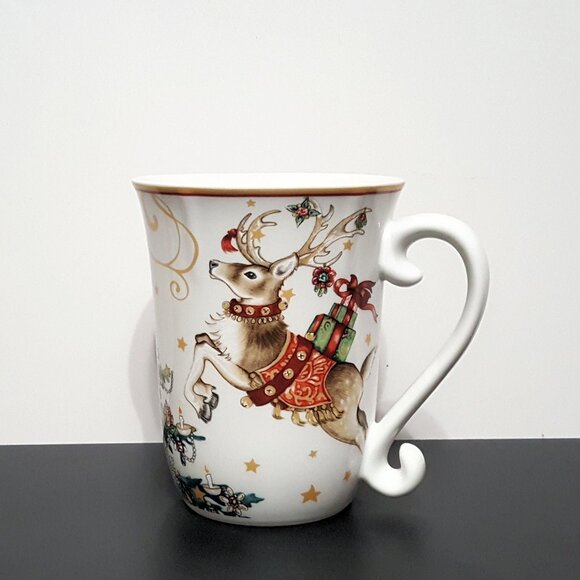 NEW RARE Williams Sonoma Set of 4 Twas the Night Before Christmas Mugs - Picture 3 of 7
